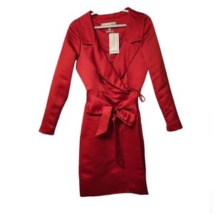 NWT Beautiful Luxury Catherine Regehr Long Blazer/Trenchcoat size M